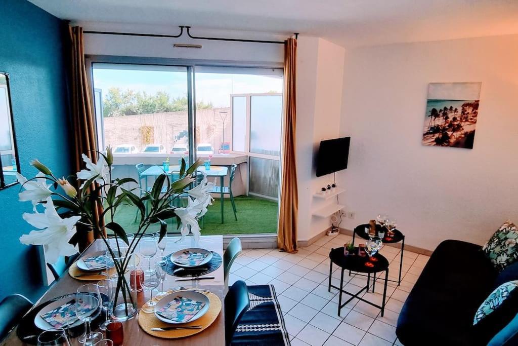 Le Marty 7 Vue Mer Centre Terrasse Garage Piscine Climatisation سُت المظهر الخارجي الصورة