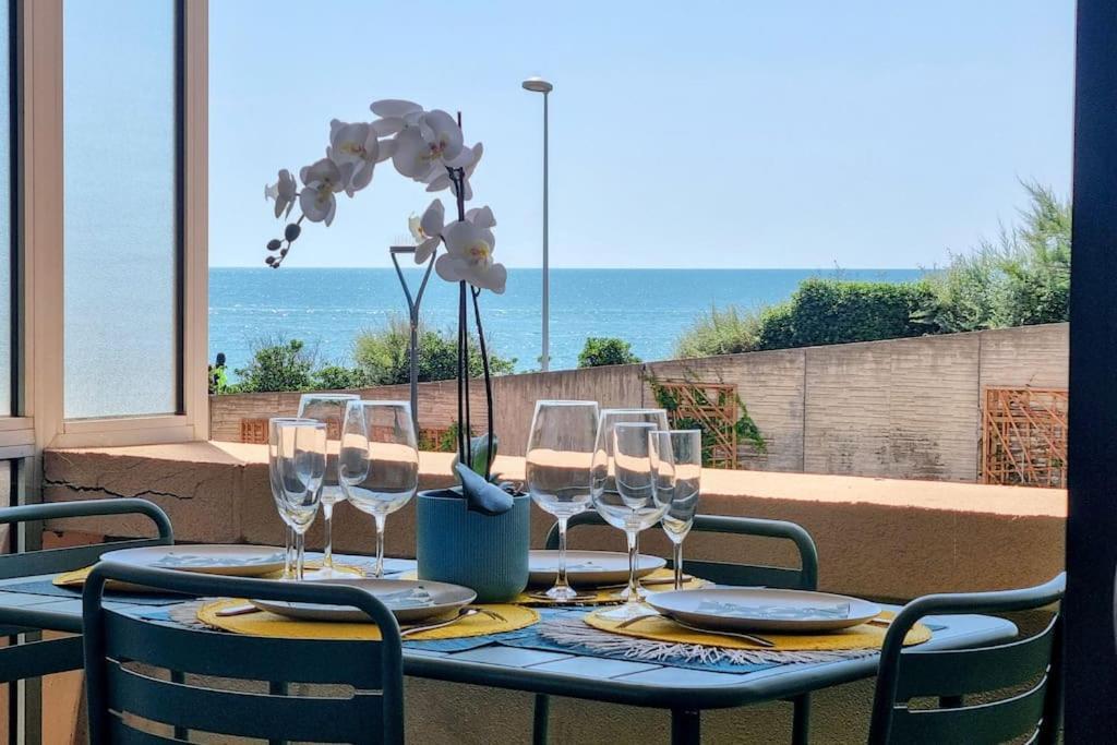 Le Marty 7 Vue Mer Centre Terrasse Garage Piscine Climatisation سُت المظهر الخارجي الصورة